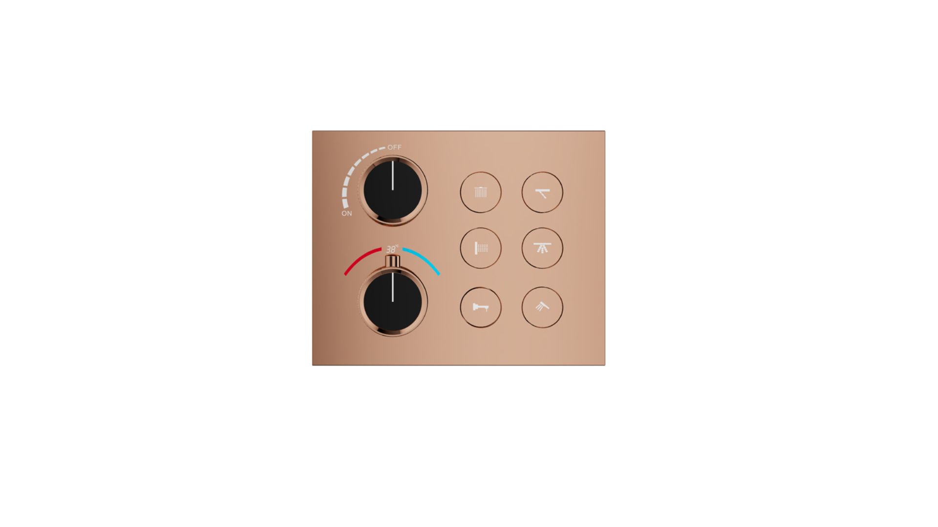 Six Function Thermostatic Diverter with Flow Control - Image 2